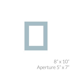 8"x10" with 5"x7" Aperture Mount Back and Cello Bag