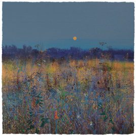 0025S Meadow and Moon by Paul Evans