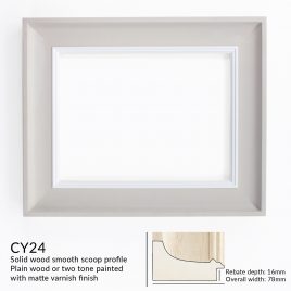 CY24 Custom Wooden Frame – Available Plain or Hand Finished