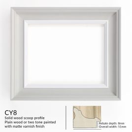 CY8 Custom Wooden Frame – Available Plain or Hand Finished