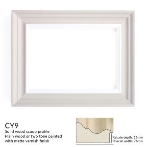 CY9 Custom Wooden Frame - Available Plain or Hand Finished