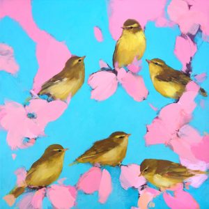 M110 Warblers in Pink and Blue by Heidi Langridge